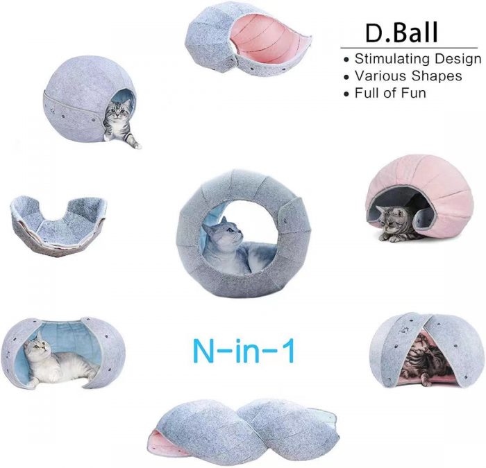 Multi-function Felt Cat Cave - Image 3