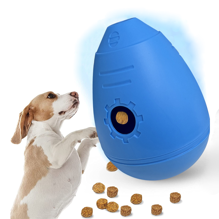 Leaking food tumbler dispensing squeaky insert dog cactus chew toy interactive dog chew toys