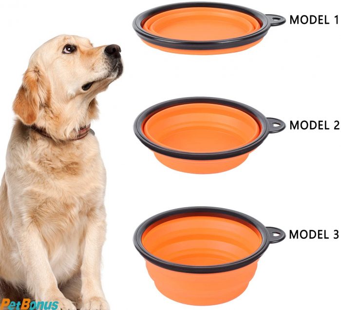 Collapsible Pet Silicone Dog Food Water Bowl - Image 4