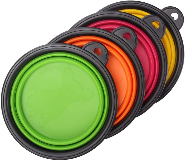 Collapsible Pet Silicone Dog Food Water Bowl - Image 6