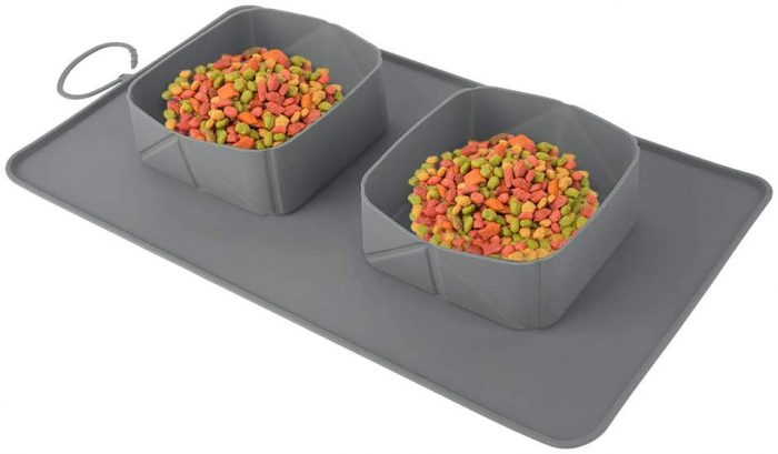 Collapsible Pet Silicone Double Bowls - Image 5