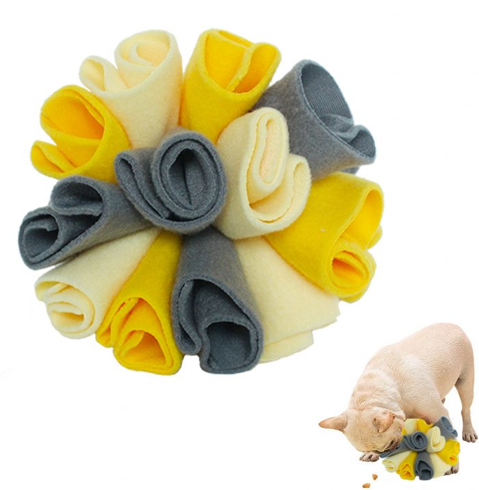 soft pet snuffle ball interactive toys Sniffing ball Nose Smell Training Sniffing Dog cat Puzzle Toy Slow Feeding Food Dispenser