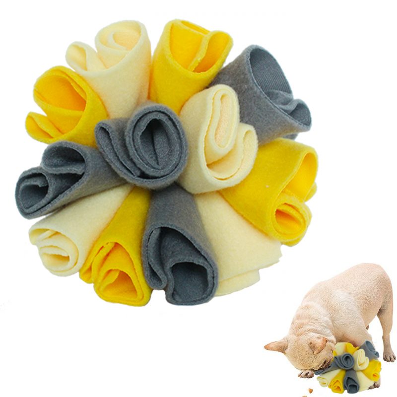 soft pet snuffle ball interactive toys Sniffing ball Nose Smell Training Sniffing Dog cat Puzzle Toy Slow Feeding Food Dispenser