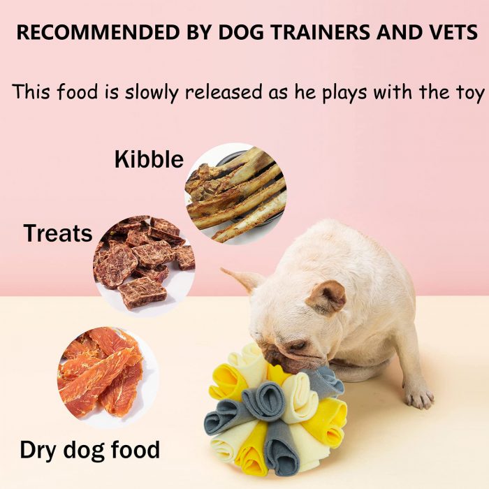 soft pet snuffle ball interactive toys Sniffing ball Nose Smell Training Sniffing Dog cat Puzzle Toy Slow Feeding Food Dispenser - Image 4