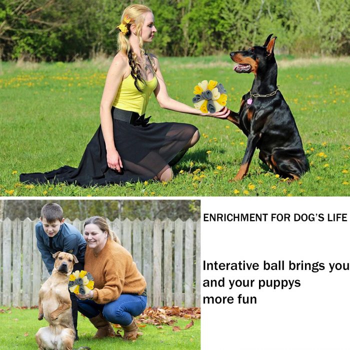 soft pet snuffle ball interactive toys Sniffing ball Nose Smell Training Sniffing Dog cat Puzzle Toy Slow Feeding Food Dispenser - Image 5