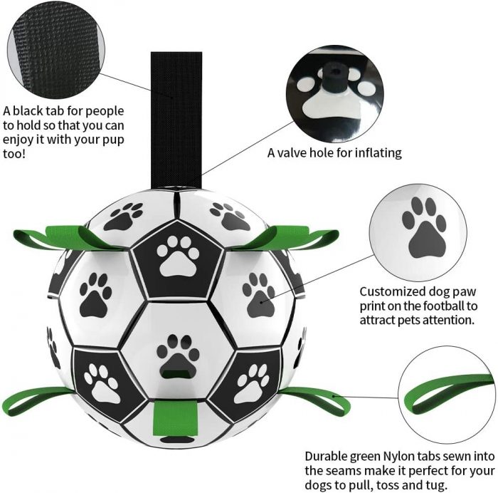Interactive Dog Toys Pet Football Toys with Grappling Hook Dog Outdoor Training Football Pet Chew Ball Puzzle Dog Accessories - Image 3