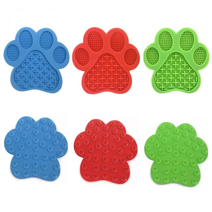 Dog Lick Pad Pet Bathing Distraction Pads Wall Mouted Silicone Slow Feeder Lick Mat with Strong Suction for Dog Bathing Grooming - Image 5