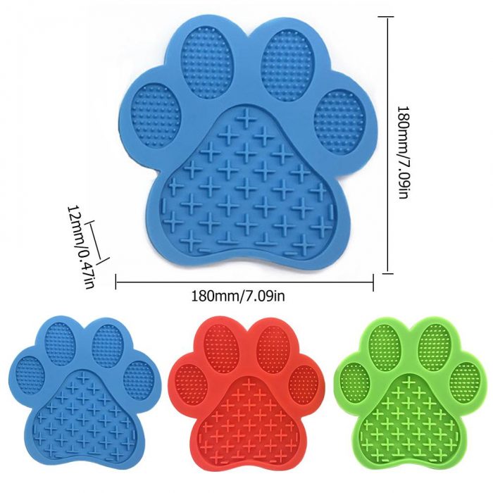 Dog Lick Pad Pet Bathing Distraction Pads Wall Mouted Silicone Slow Feeder Lick Mat with Strong Suction for Dog Bathing Grooming - Image 8