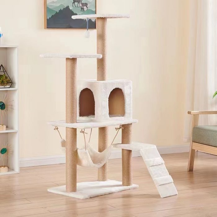 Pet Cat Tree House Entertainment Scratching for Cats Kitten Multi-Level Tower for Cat - Image 3