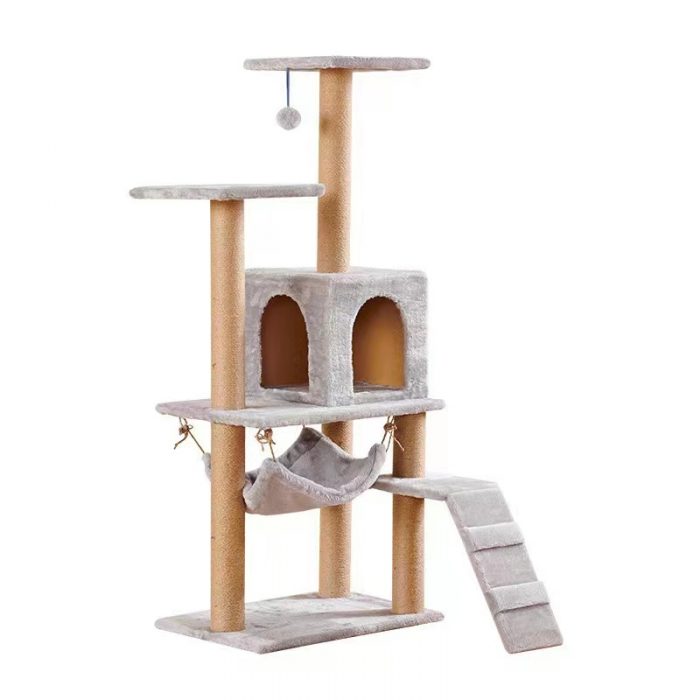 Pet Cat Tree House Entertainment Scratching for Cats Kitten Multi-Level Tower for Cat