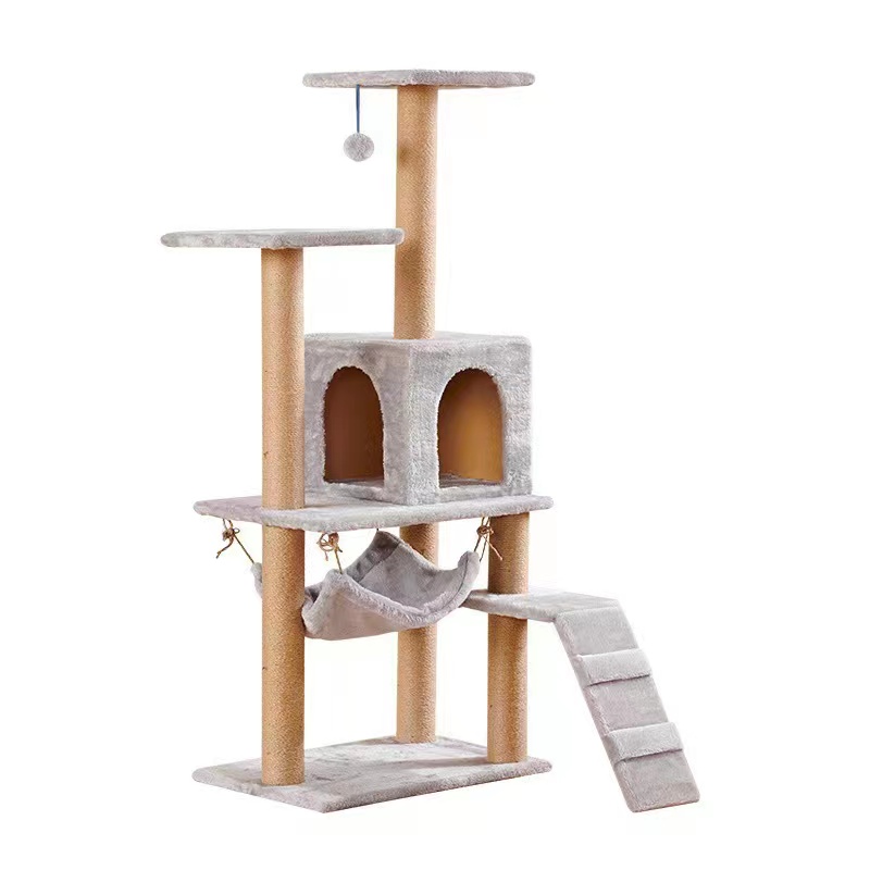 Pet Cat Tree House Entertainment Scratching for Cats Kitten Multi-Level Tower for Cat