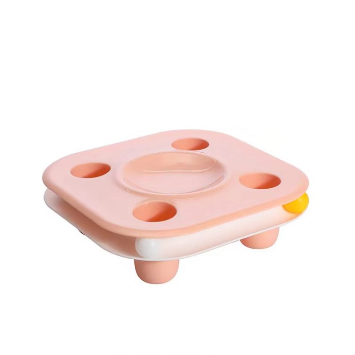 2in1 Cat Multifunctional Food Basin Bowls Toy Tower Tracks Disc Ball Training Plate - Image 5