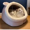 Sweet Cat Bed Warm Pet Basket Cozy Kitten Lounger Cushion Cat House Tent Very Soft Small Dog Mat Bag For Washable Cave Cats Beds - Image 4