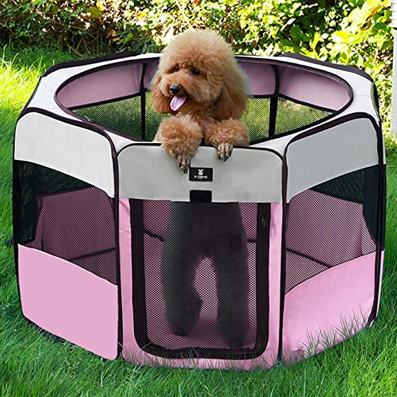 PET Portable Foldable Pet Dog Cat Playpen Crates  Oxford Cloth playpen,Removable  Indoor and Outdoor Use pet playpen