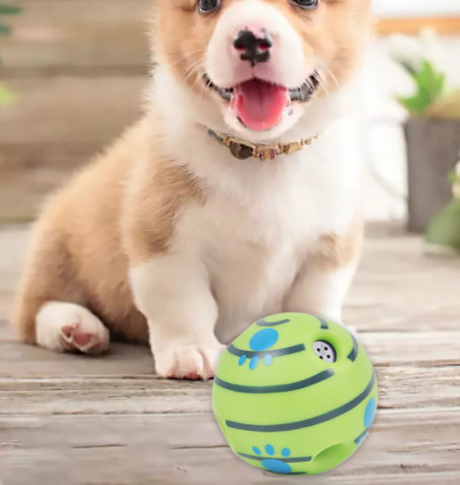 Interactive Dog Toy,Fun Giggle Sounds ,Squeaky ball puzzle for Pet
