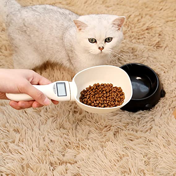 Measure Scoop Spoon For Pets Gram Spoon Of Pet Food,Flavoring Liquid In Accurate Weight LCD Display Measuring Scoop