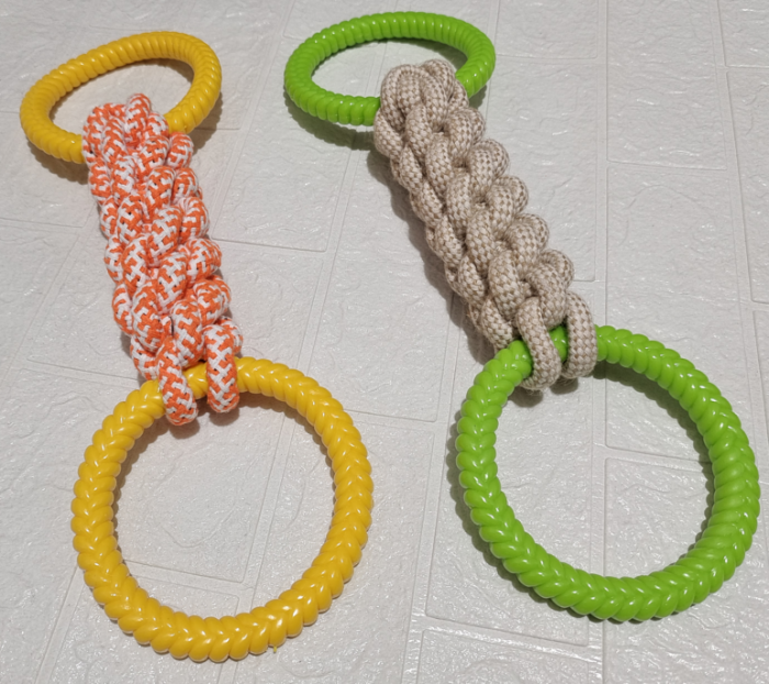 Dog Cotton Rope Toys for Pets Teeth cleaning and  Interactive Play Durable for  Chewers - Image 2