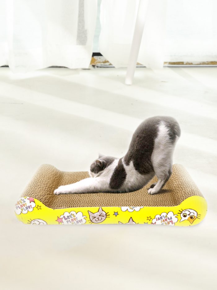 Cat Scratch Pad, Cat Scratcher Cardboard,Durable Recyclable Cardboard, Premium Scratch, Suitable for Cats to Rest, Grind Claws and Play - Image 2