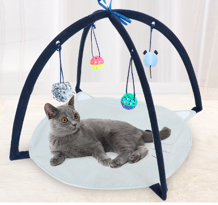 Cat Tent Toys Hanging Toys Pets Toys Cat Play mat Blanket House Detachable Kitten Tents