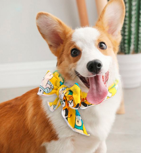 Dog Cooling Bandana, Pet Cute Pattern Printing Ice Chill Out Collar Scarf Summer Dogs Bibs Breathable Puppy Neckerchief with Cute Animal Patterns