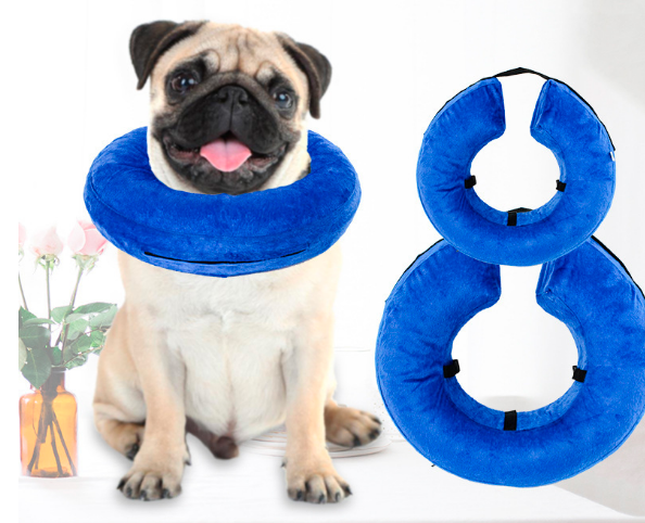 Protective Inflatable Collar for Dogs and Cats Soft Pet Recovery Collar