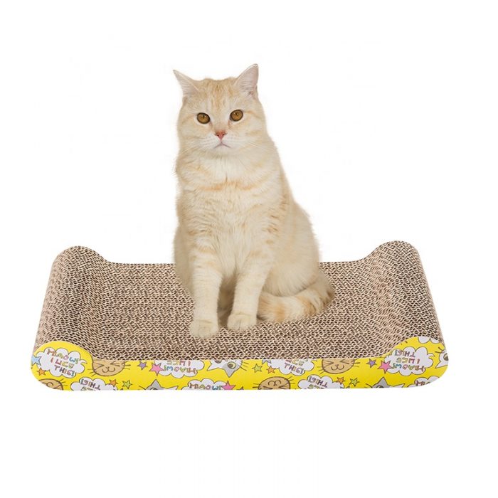 Cat Scratch Pad, Cat Scratcher Cardboard,Durable Recyclable Cardboard, Premium Scratch, Suitable for Cats to Rest, Grind Claws and Play
