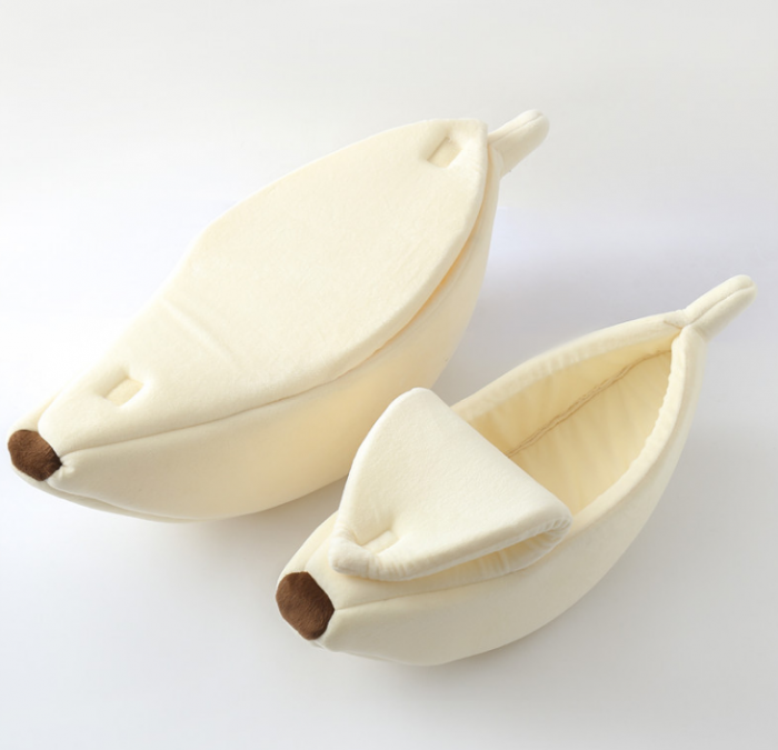 Pet Bed Cute  Creative Cat's Nest, Cat Puppy Banana Shape Closed Shape, Suitable for Indoor and Outdoor Use Anti-Skid Movement Nest - Image 5