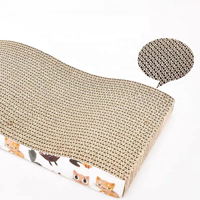 Cat Scratch Pad, Cat Scratcher Cardboard,Durable Recyclable Cardboard, Premium Scratch, Suitable for Cats to Rest, Grind Claws and Play - Image 4
