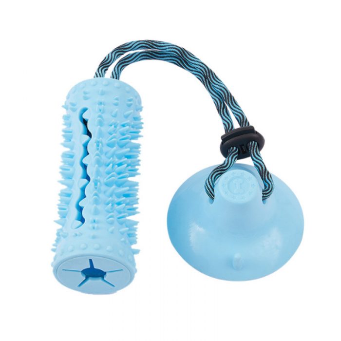 Pet Toy Balls Dog Chew Toys for Cleaning Teeth and Removing Dental Calculus, Non-Toxic Natural Rubber Leaking Food Indestructible Ball with Training-Rope - Image 4