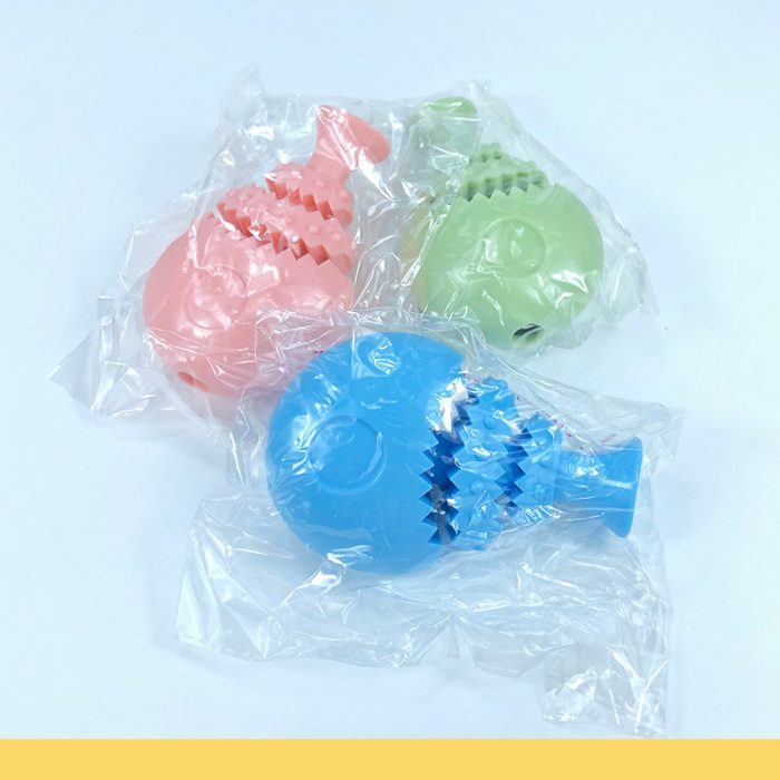 Pet Molar Fishing Bone Teething Toy  Teething Chew Toys,  Leaky Food dispenser Cleaning Pet Teeth & Soothe Pain of Teeth Growing - Image 2
