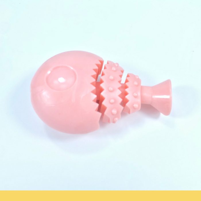 Pet Molar Fishing Bone Teething Toy  Teething Chew Toys,  Leaky Food dispenser Cleaning Pet Teeth & Soothe Pain of Teeth Growing - Image 4