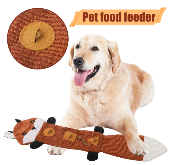 Dog Squeaky Toys Chew Toys with Squeaky, Slow Feeder Dog Treat Dispenser Toys, Interactive Dog Toys, Dog Teething Toys for Pet