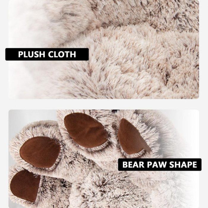 Calming Dog Beds Palm Print Shaped Dog Bed For Small Medium Large Pets Machine Washable Stable Pet Accessories For Anti Anxiety - Image 5