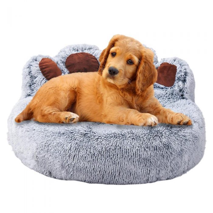 Calming Dog Beds Palm Print Shaped Dog Bed For Small Medium Large Pets Machine Washable Stable Pet Accessories For Anti Anxiety - Image 9