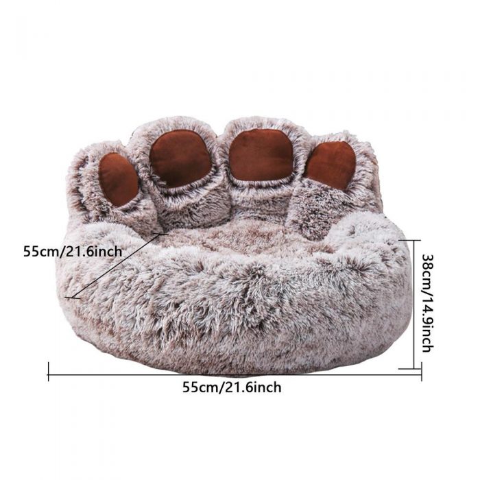 Calming Dog Beds Palm Print Shaped Dog Bed For Small Medium Large Pets Machine Washable Stable Pet Accessories For Anti Anxiety - Image 8