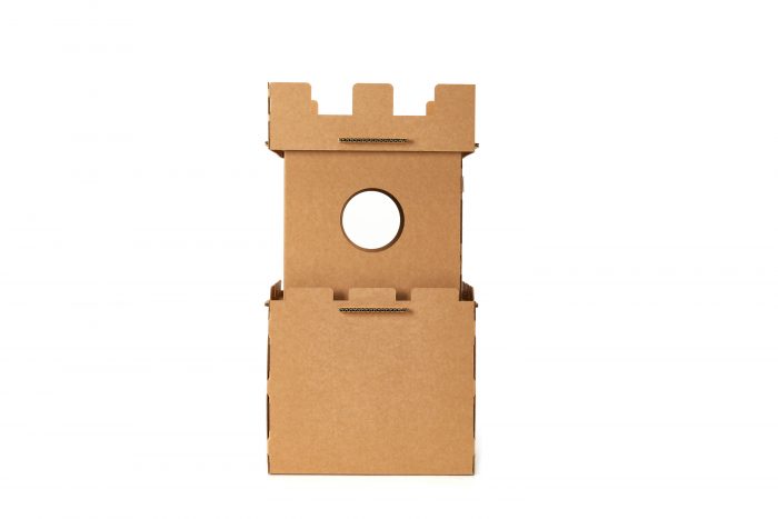 Cat Cardboard House Cat Scratcher House with Castle design Cat Play House for Indoor DIY Corrugated Scratcher Box - Image 3