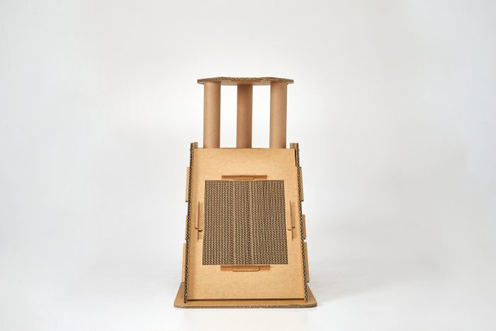 Cat Cardboard House Cat Scratcher House with Castle design Cat Play House for Indoor DIY Corrugated Scratcher Box - Image 3