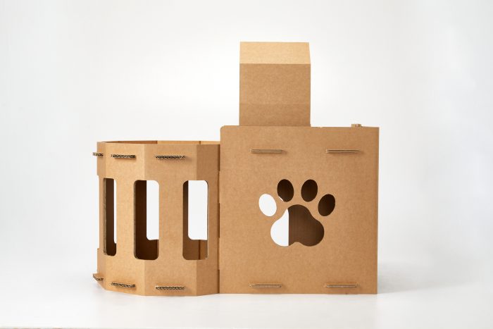 Cat Cardboard House Cat Scratcher House with Castle design Cat Play House for Indoor DIY Corrugated Scratcher Box - Image 6