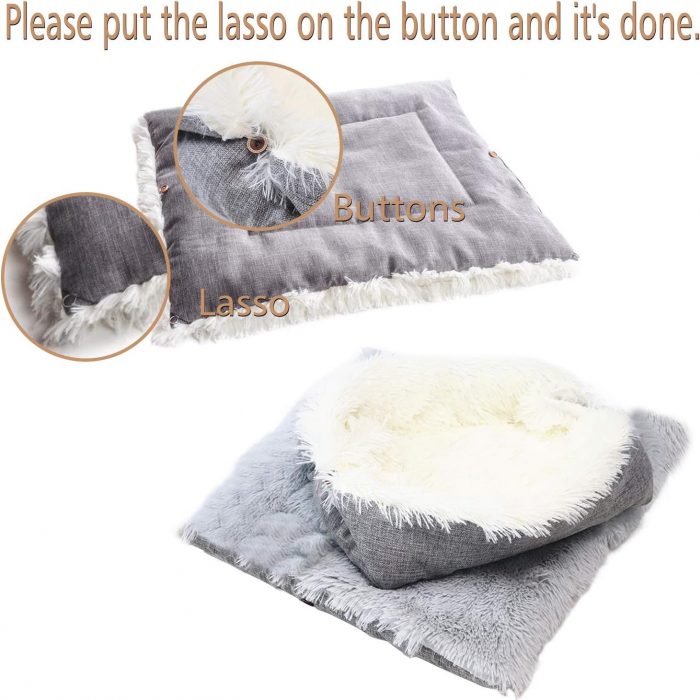 2 in 1 Soft Plush Fluffy Pet Blanket - Image 2