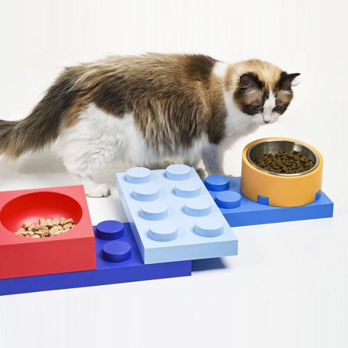 Building Block Double Pet Bowl - Image 4