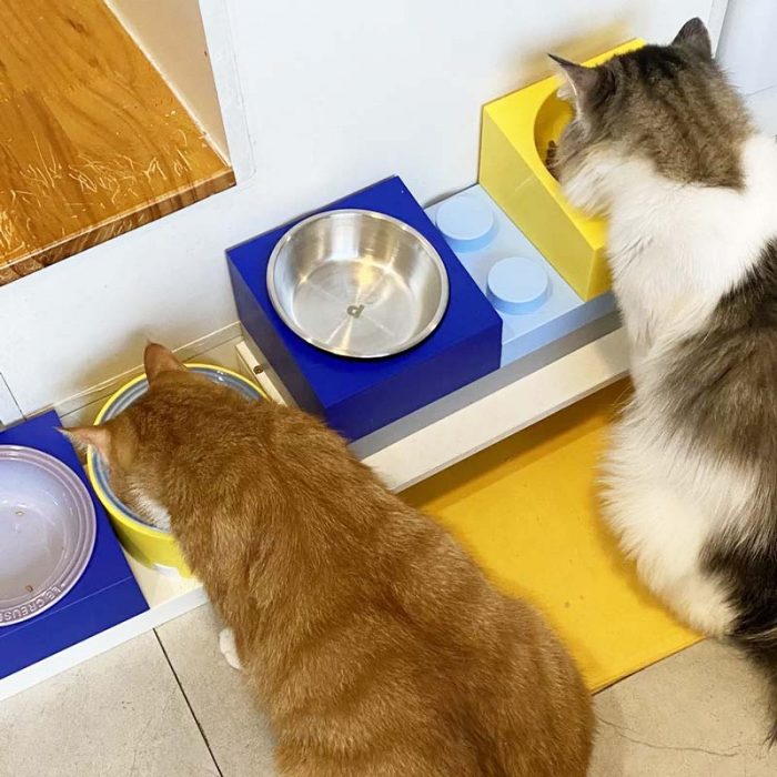 Building Block Double Pet Bowl - Image 5