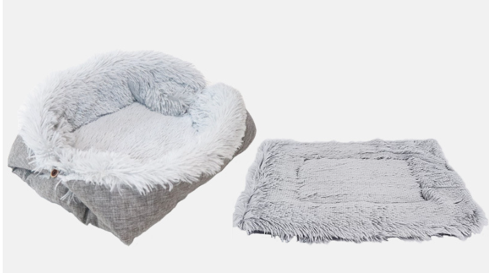 2 in 1 Soft Plush Fluffy Pet Blanket