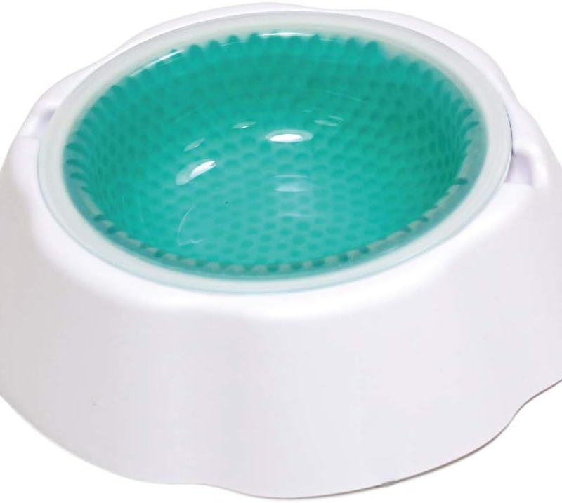 Cooling Bowls, Happy Water Chilled Dog Bowl Design with ABS for 4-6 Hours