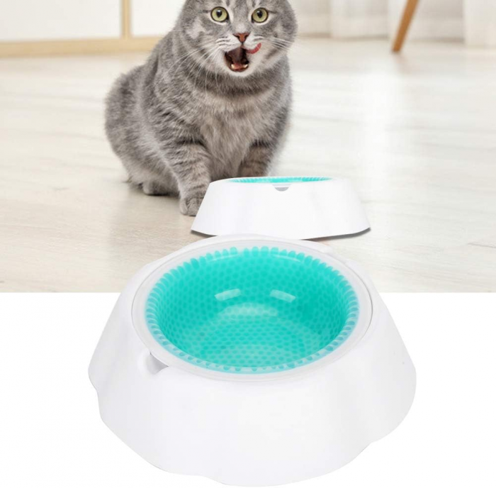 Cooling Bowls, Happy Water Chilled Dog Bowl Design with ABS for 4-6 Hours - Image 4