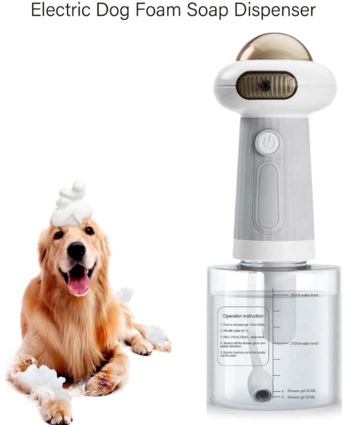 Electric Dog Foam Soap Dispenser