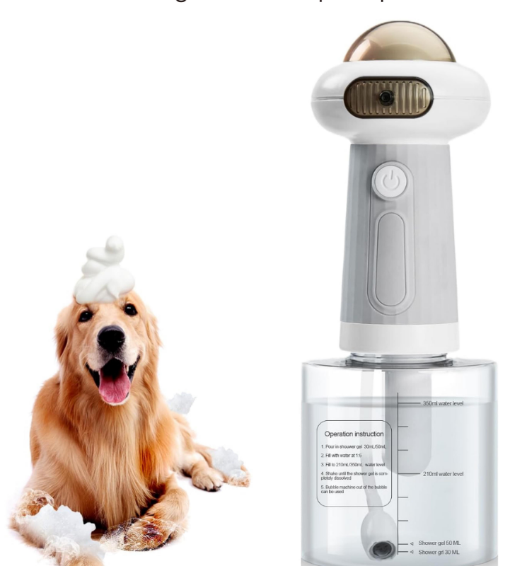 Electric Dog Foam Soap Dispenser