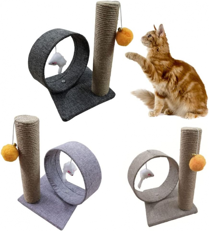 Cat Activity Tree Cat Climbing Frame Cat Tree TowerCat Tree Stand Cat Scratching Tree Interactive Dangling Ball Pet Activity Furniture House Kitten Climbing - Image 2
