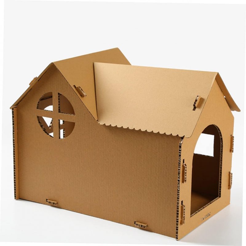 Cat House Kitten Play Corrugated House