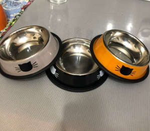 Stainless steel pet bowl