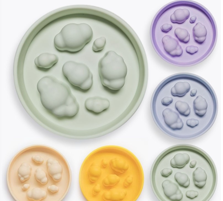 Cloud Shape Silicone Pet Slow-Feeder